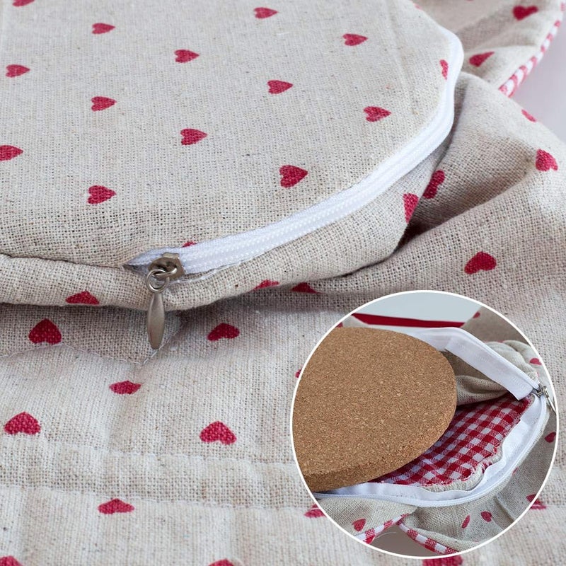 OLizee Insulated Tea Cozy for Teapot & Kettle - Green - Image 4